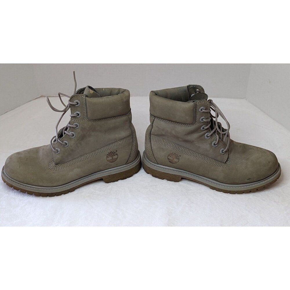 Timberland Women's Primaloft 200 Gram Boots-Size (6.5) Grey Suede Leather #A12R5